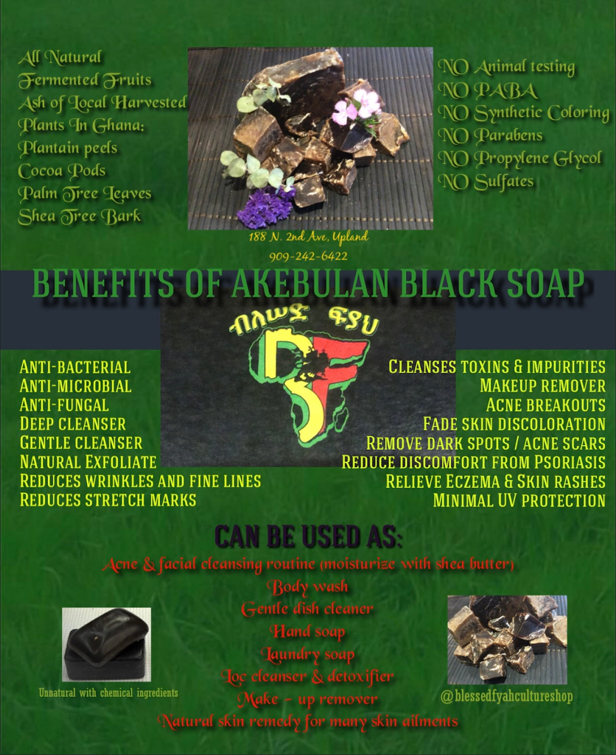 Akebulan Black Soap Bar